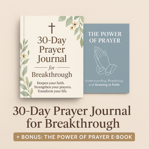 30-Day Prayer Journal for Breakthrough + Bonus Prayer Guide
