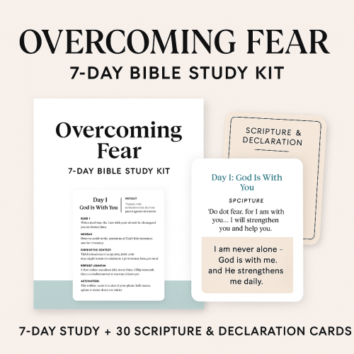 Overcoming Fear: 7-Day Bible Study Kit